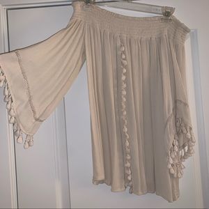 Off the Shoulder Frill Top